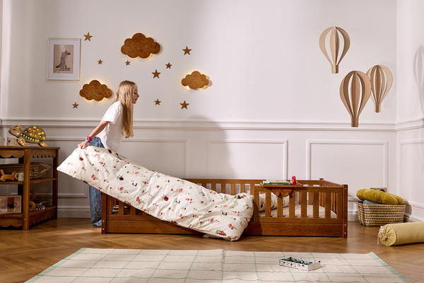 Dakar Premium Bed On The Floor 90x190cm - Vintage