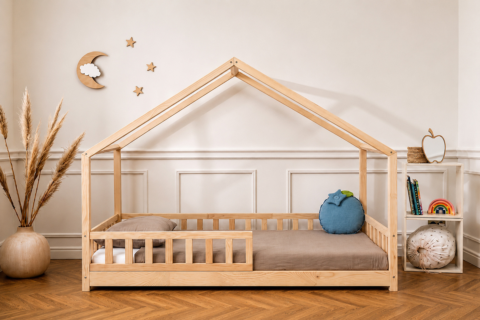 - Lit Cabane DK 90x190cm - Bois Naturel (Mon Lit Cabane) - Image 1