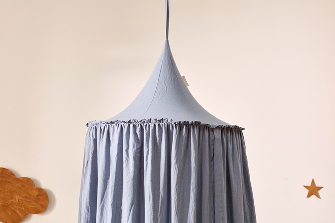 Baldacchino in Mussola - Blu 