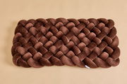 Materasso da Pavimento Intrecciato Cioccolato