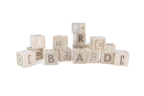 Earth Colours Alphabet Cubes