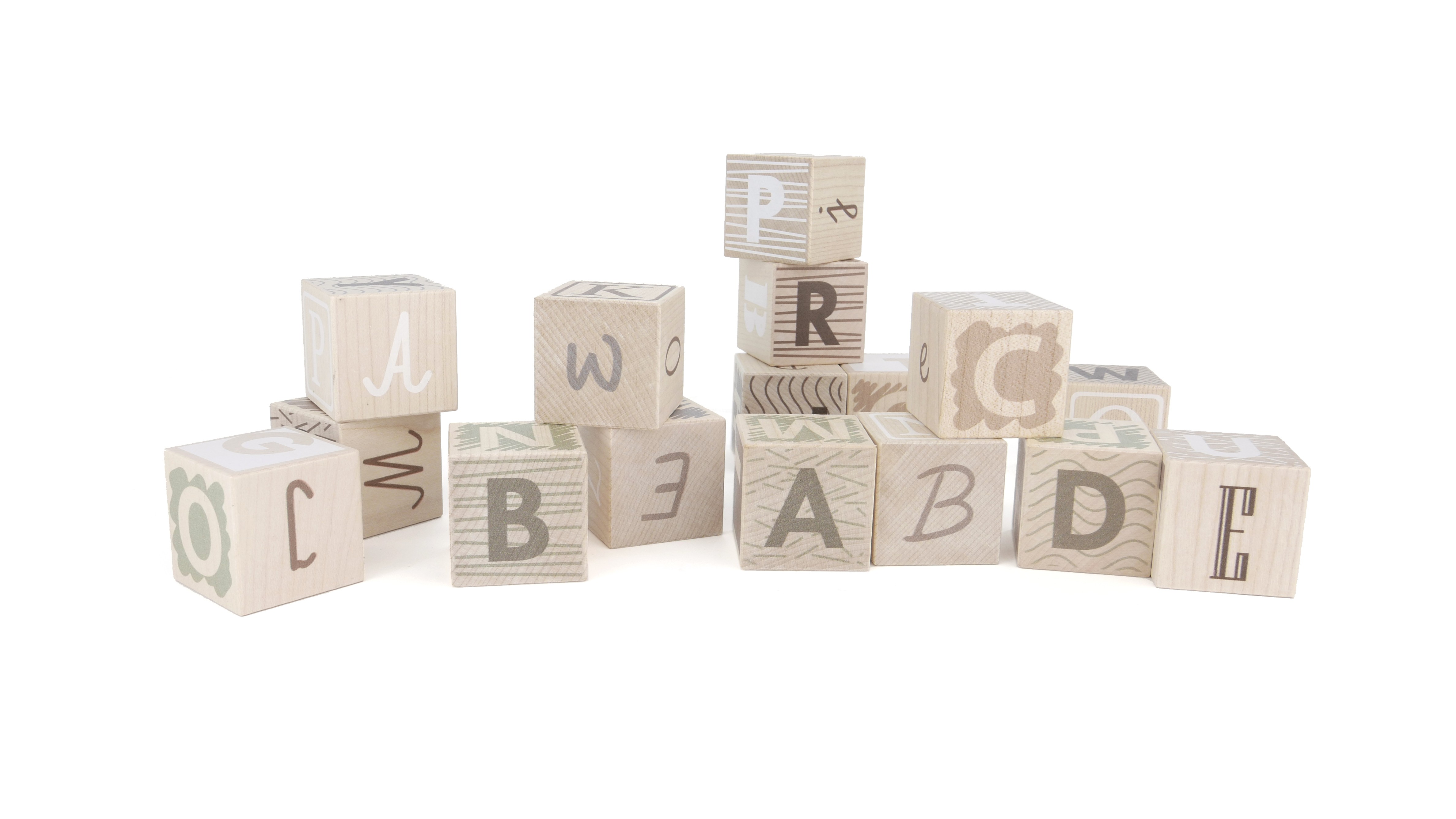 Earth Colours Alphabet Cubes