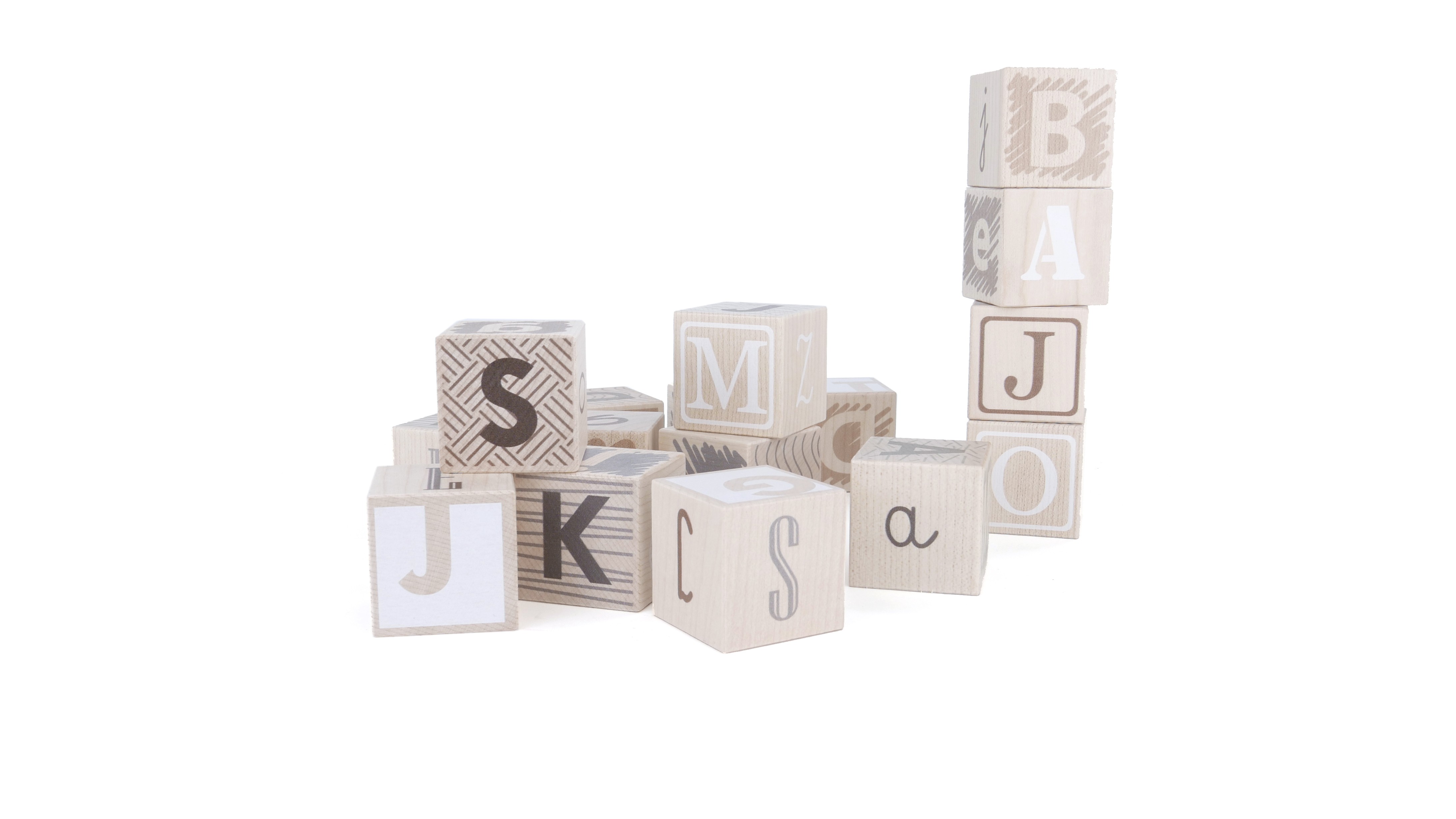 Earth Colours Alphabet Cubes