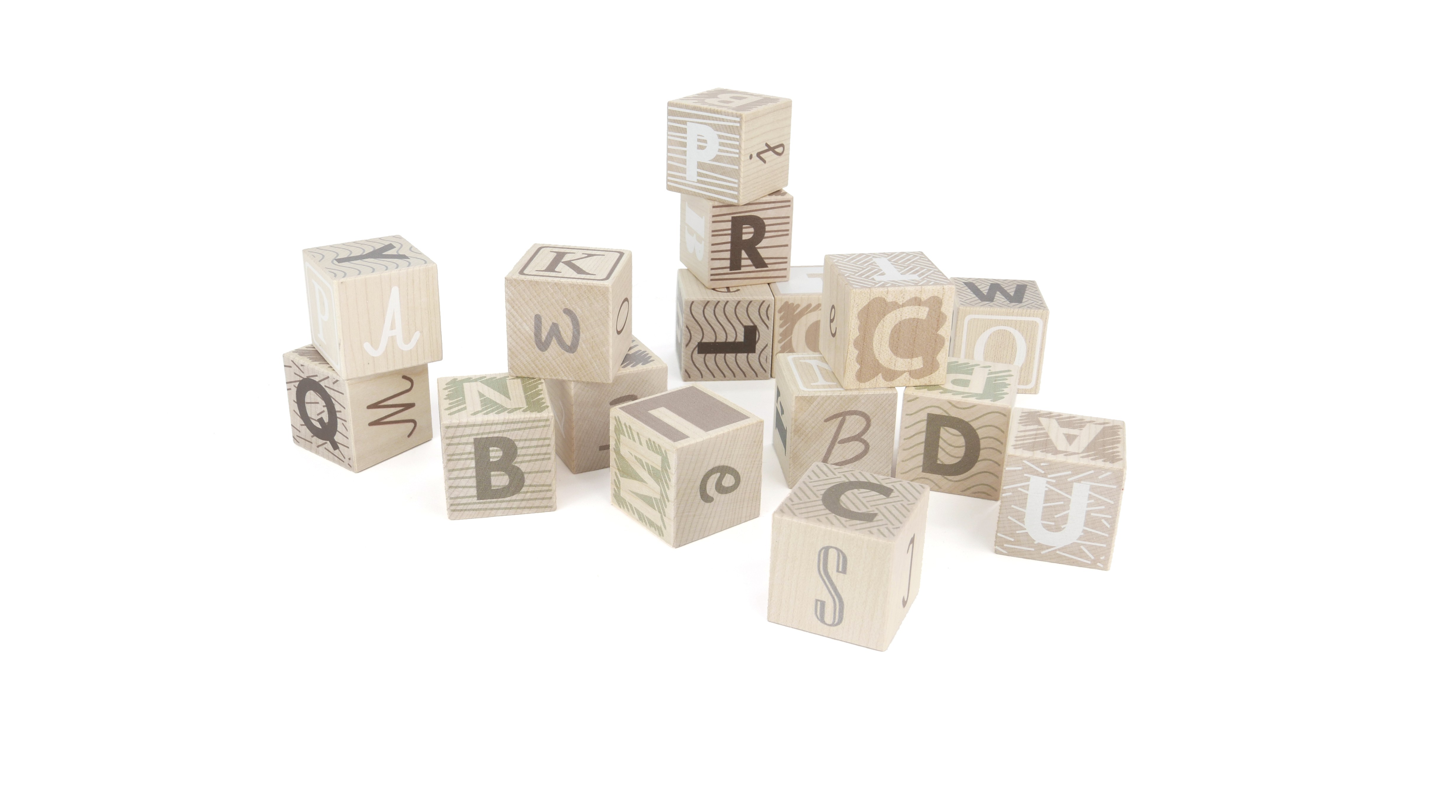 Earth Colours Alphabet Cubes