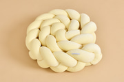 Mantinel do postýlky pletený 3 klasy - Butter Yellow