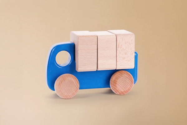 Camion con blocchi
