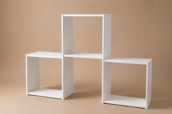 Conjunto de 3 Estantes Cubo - Blanco