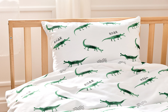 Cotton Satin Crocodiles Duvet Set 140x200