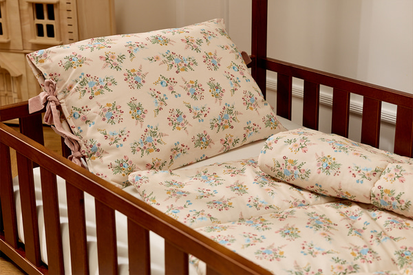 Ensemble Couette et Oreiller XL 120x170 Coton Avec Garnissage - Garden Bloom
