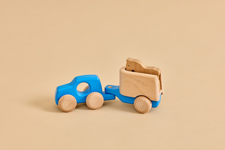 Coche con Caballo Azul