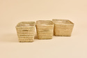 Set of 3 Palm Leaf Baskets