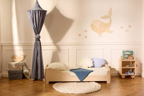 Decoración de pared - Ballena de madera