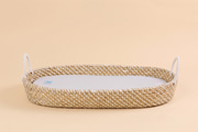 Panier à Langer avec Matelas - Naturel & Blanc