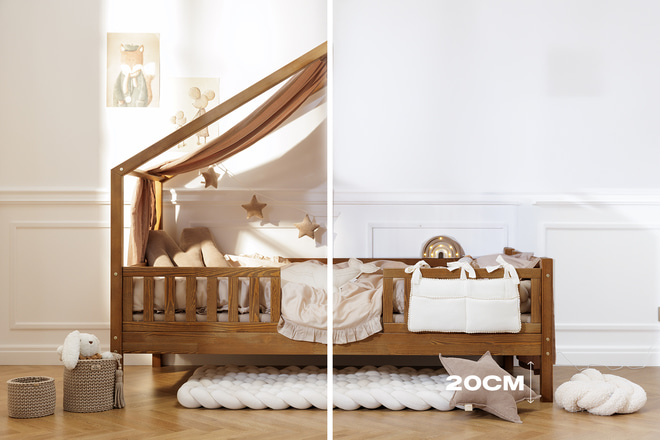 Letto a Capanna DB Premium 20cm 90x190cm- Vintage