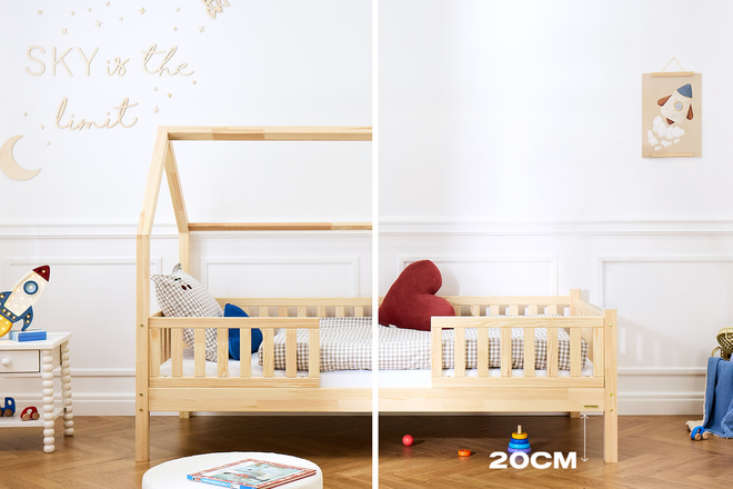 House Bed L Premium 20cm 90x190cm