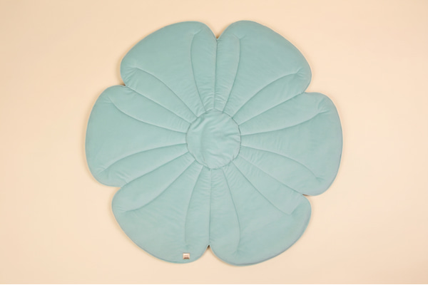 Tappeto in Velluto Mint Flower