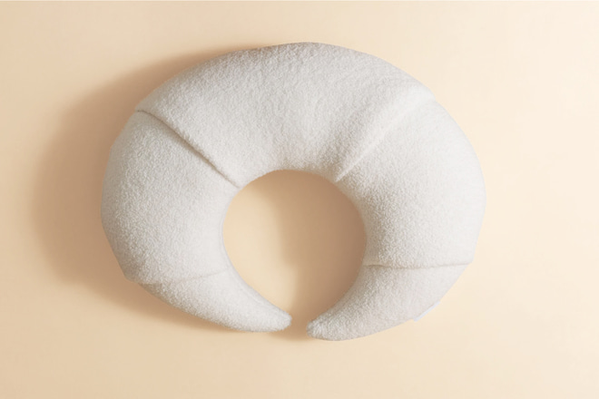 Croissant Nursing Pillow - Vanilla Boucle