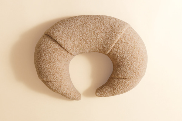 Croissant Nursing Pillow - Chocolate Bucle