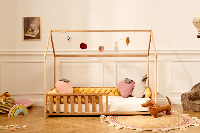 Cama Casinha Léna 80x160 cm - Natural
