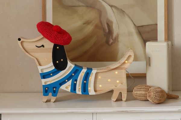 Lampada LED Bassotto Cuori Cioccolato - Little Lights