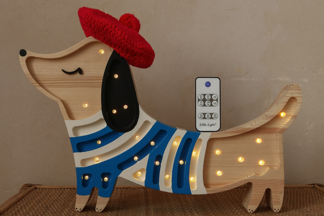 Lampada LED Bassotto Cuori Cioccolato - Little Lights