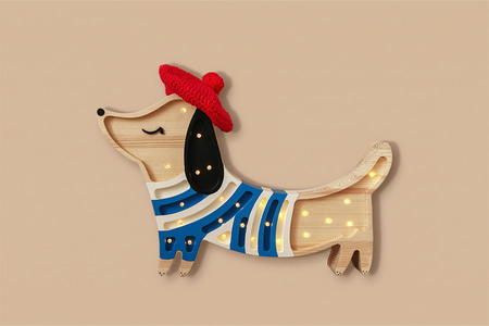 Lampe LED Teckel French Style - Little Lights