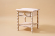 Bedside Table - Pearled Natural