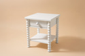 Bedside Table - Pearled White