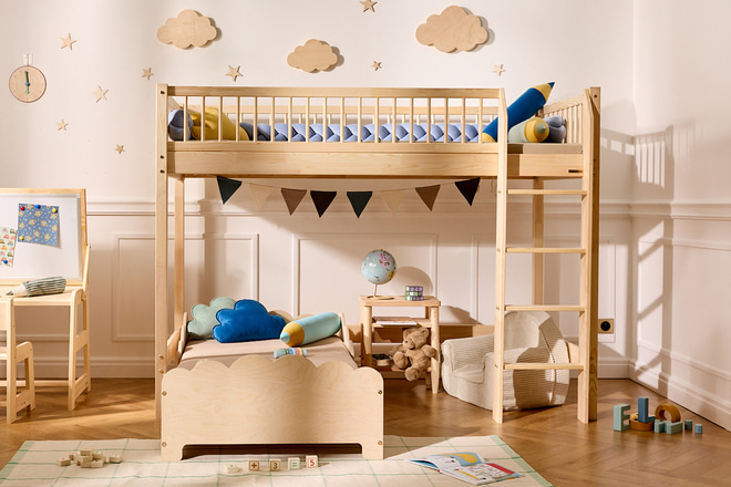 Hochbett Brasilia Premium 90x190 cm