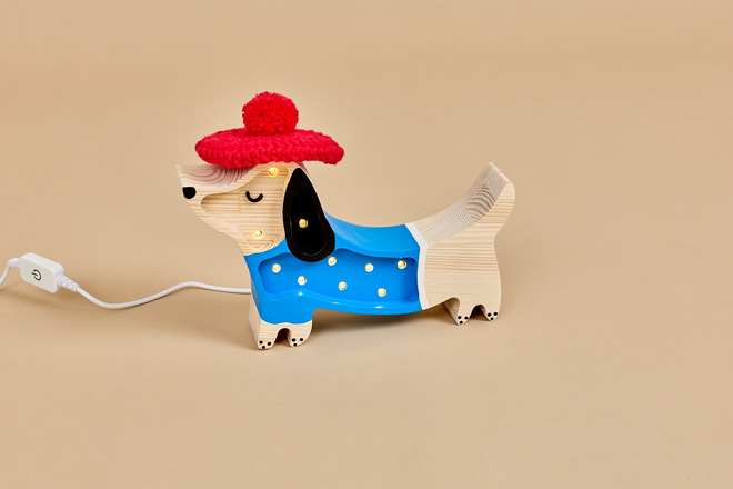Mini Lamp LED French Style Dachshund - Little Lights