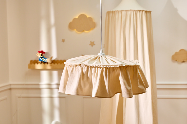 Abat-Jour en coton - Beige