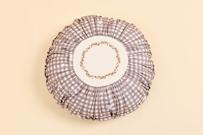 Coussin rond - Cottage Walnut