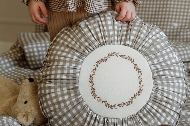 Coussin rond - Cottage Walnut