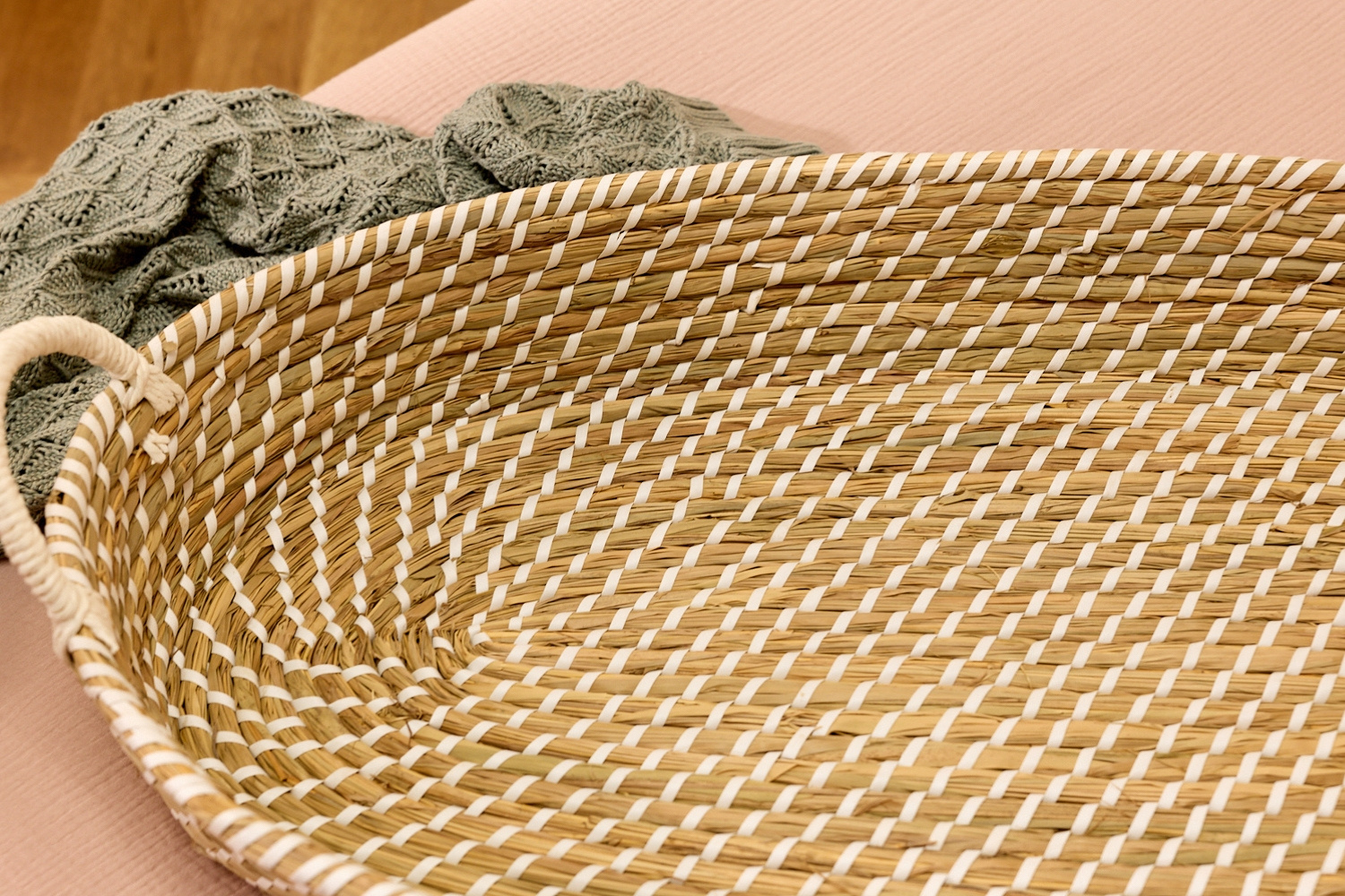 - Panier à Langer avec Matelas - Naturel & Blanc - Naturel (Mon Lit Cabane) - Image 6