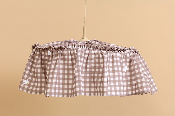 Paralume in Cotone - Cottage Walnut