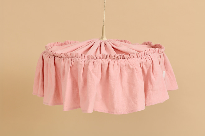 Paralume in cotone - Rosa