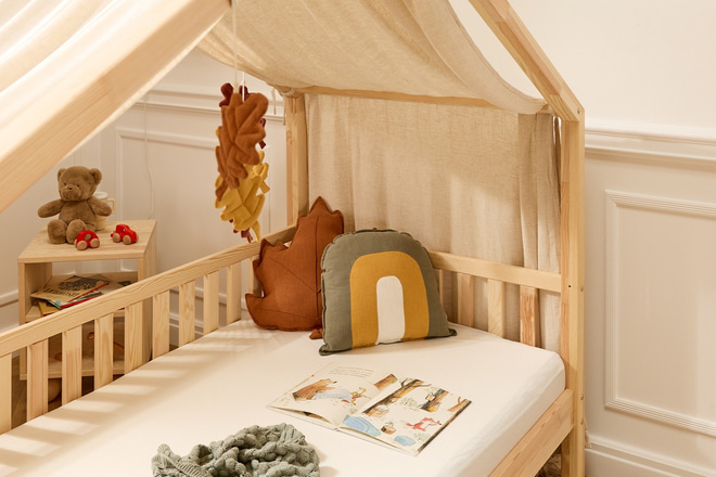 Bed Canopy – Natural Linen and Viscose – DK Model