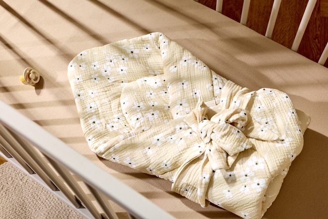 Gigoteuse d’emmaillotage en mousseline – Daisy