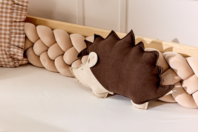 Igel-Kissen aus Leinen