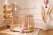 Berço Evolutivo 7 em 1 Oval com Colchão - Natural