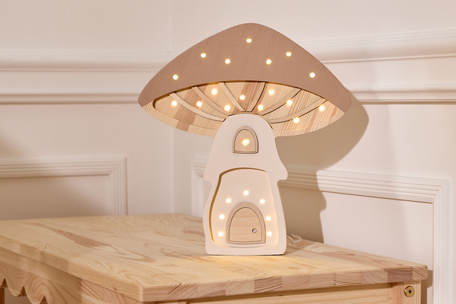 Lampe LED Champignon Cappuccino - Little Lights