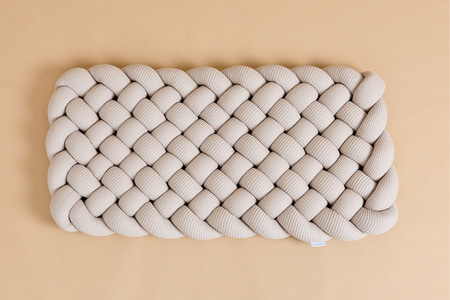 Matelas de Sol Tressé Nid d'Abeille - Naturel - 2