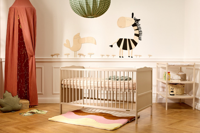 Nelly Cot Bed 70x140 cm - Cashmere