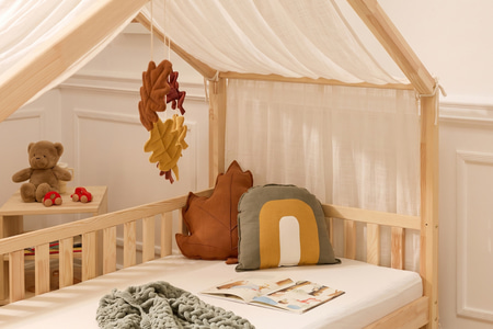 Tela Cama Casita – Muselina texturizada Off White – Modelo DK