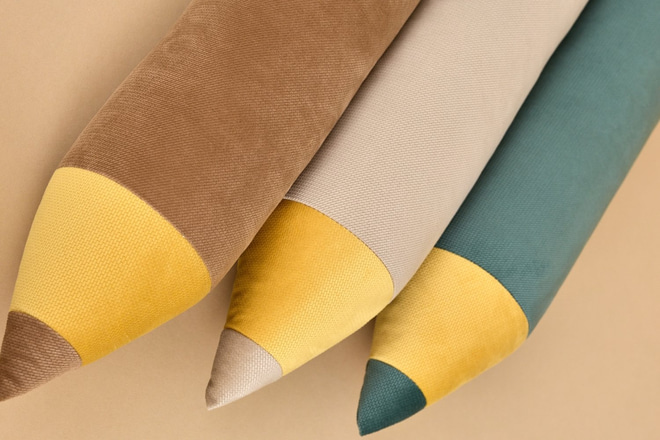 Forest Green Pencil Cushion