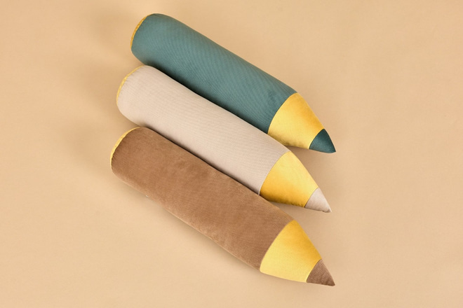 Forest Green Pencil Cushion