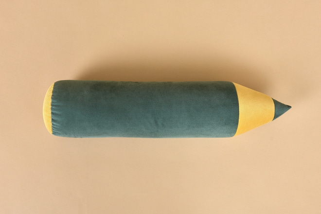 Coussin Crayon Vert Forêt