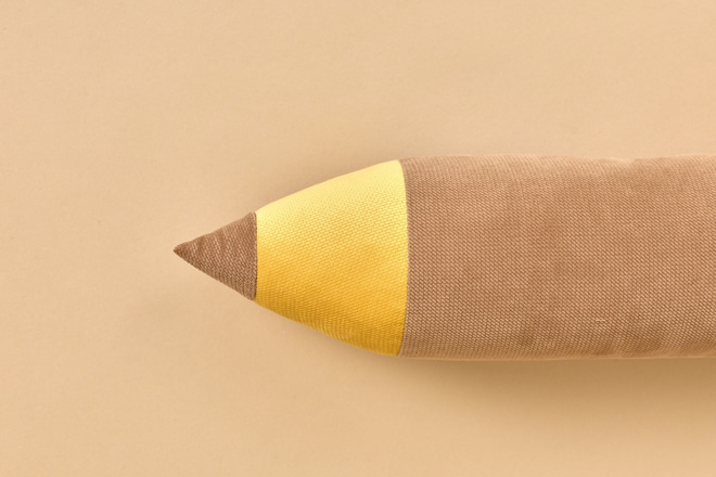 Caramel Pencil Cushion