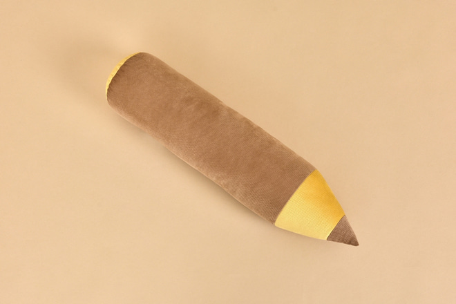 Caramel Pencil Cushion