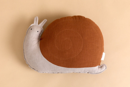 Coussin Escargot en Lin